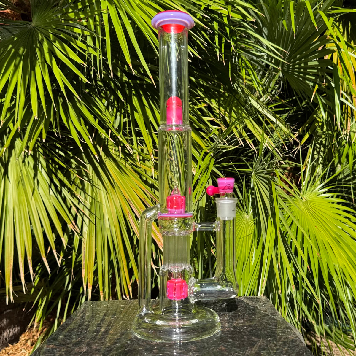 Color Accent Pillar Recycler by Leisure Glass