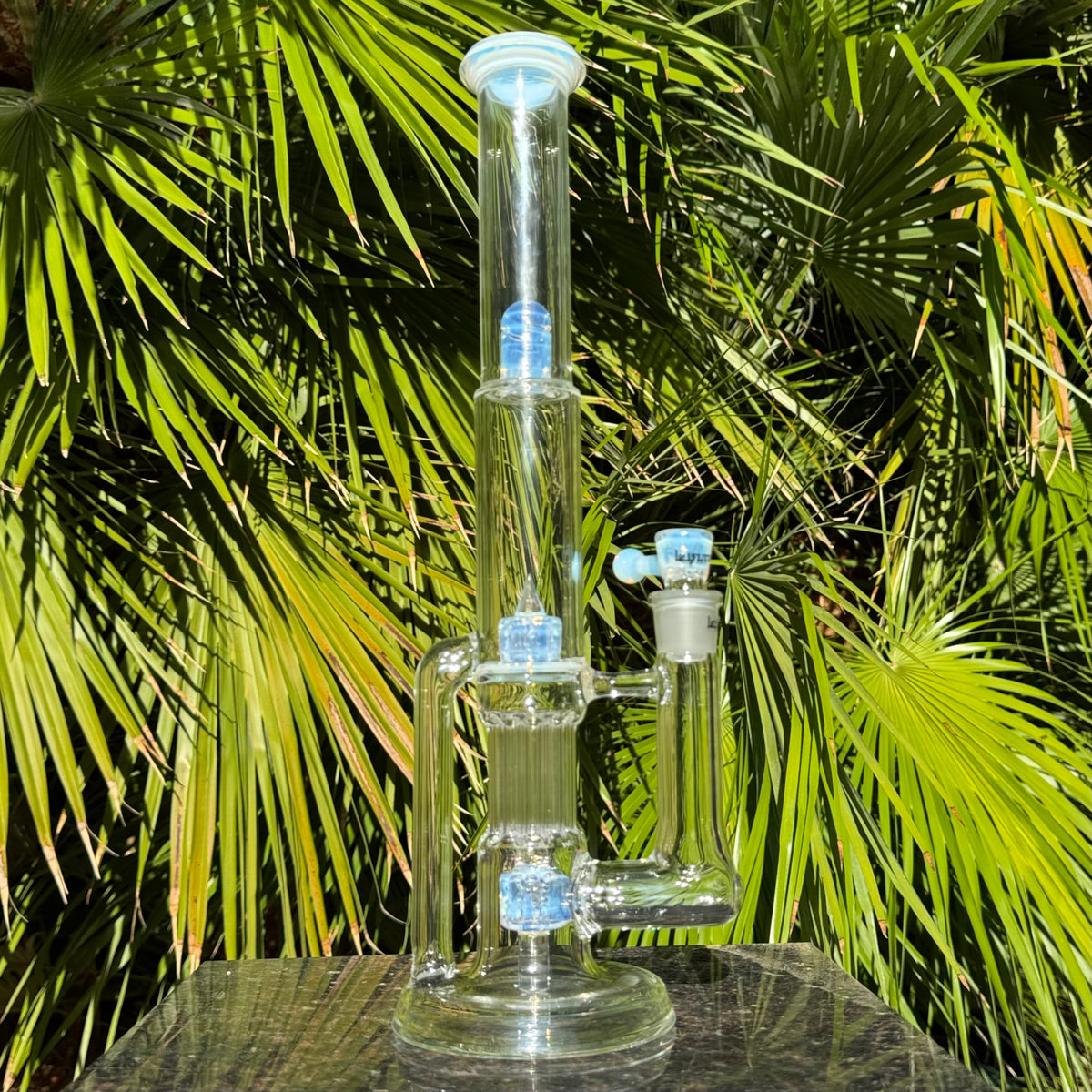 Ghost Accent Pillar Recycler Tube by Leisure Glass